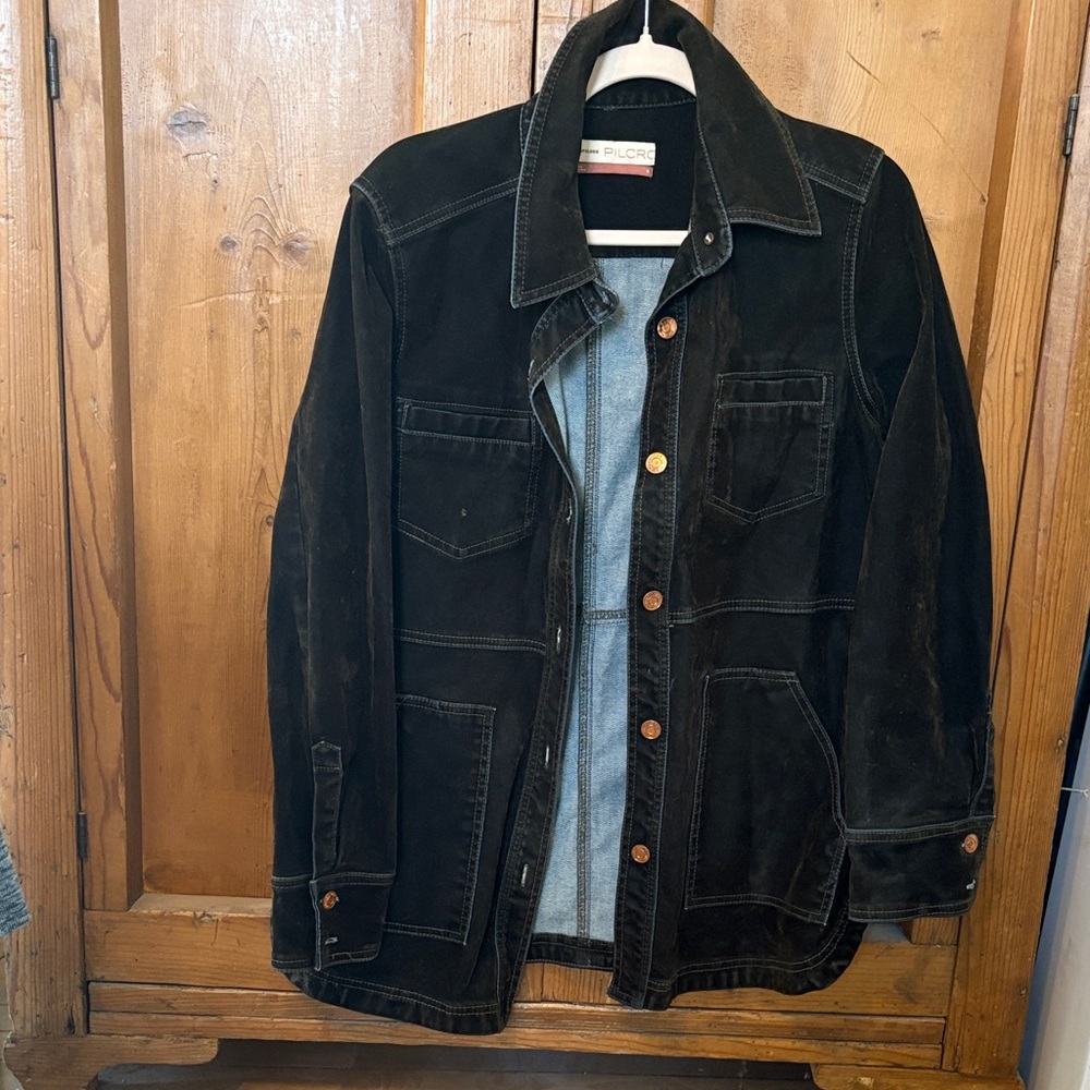 Pilcro dark green women’s Shirt Jacket